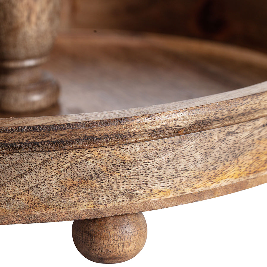 Mangowood Two-Tier Stand