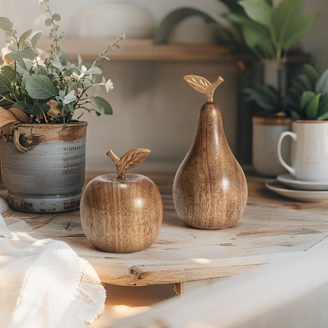 Decorative Apple & Pear Set