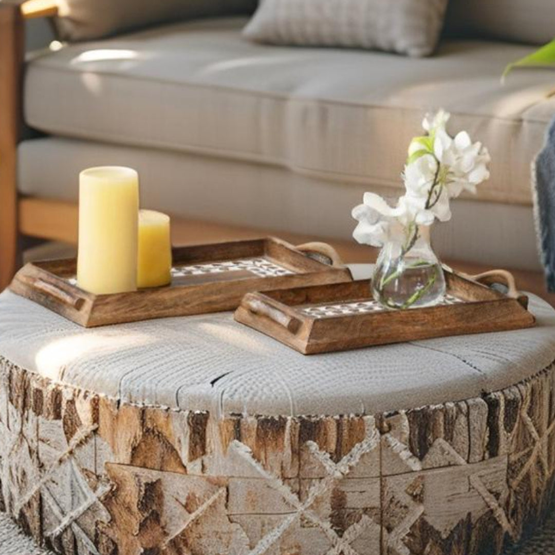 Handcrafted Leaf Tray SET