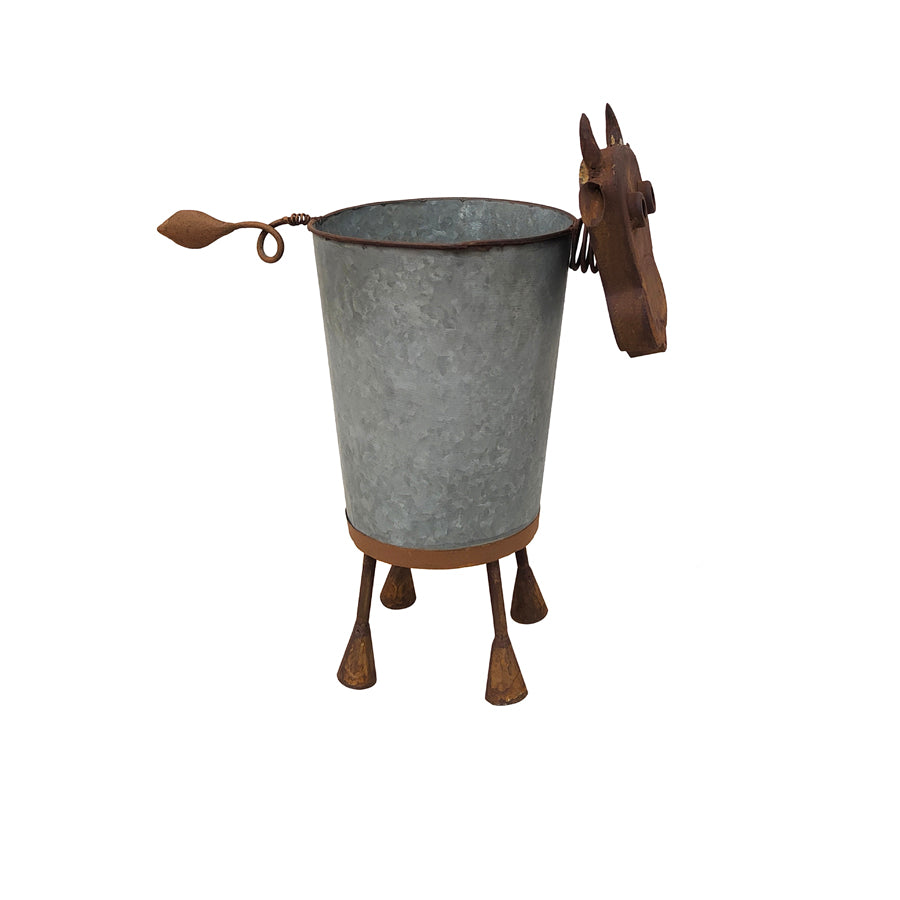 Rusty Cow Planter Box