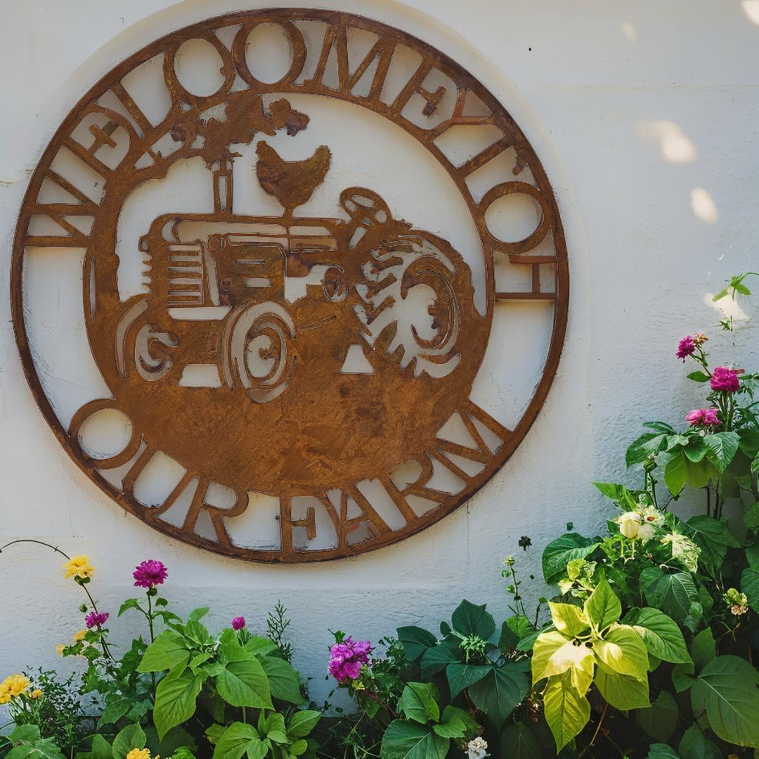 Welcome To Our Farm Sign