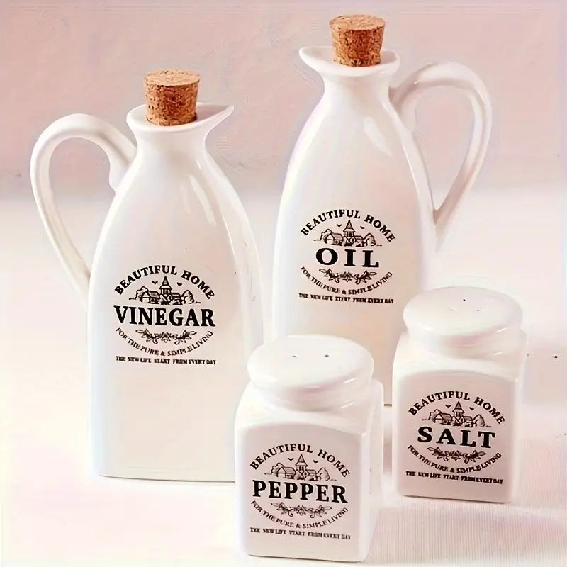 Vintage Ceramic Oil & Vinegar Dispenser – Rustic Ranges Co.