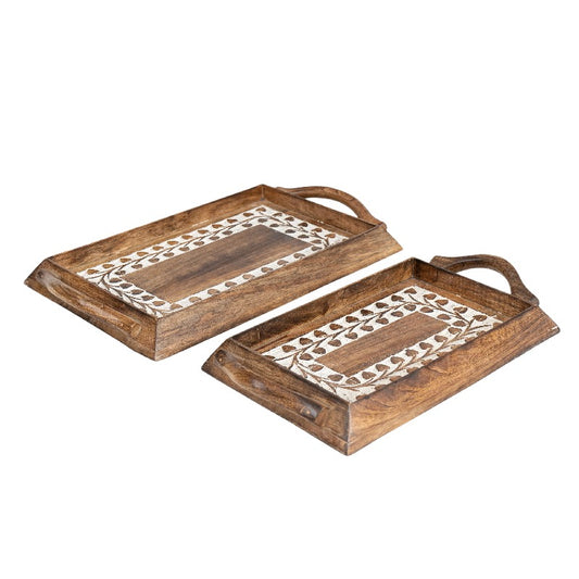 Handcrafted Leaf Tray SET