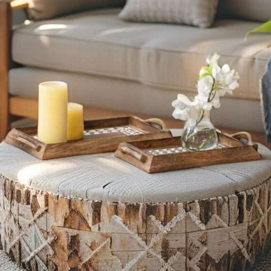 Handcrafted Leaf Tray SET