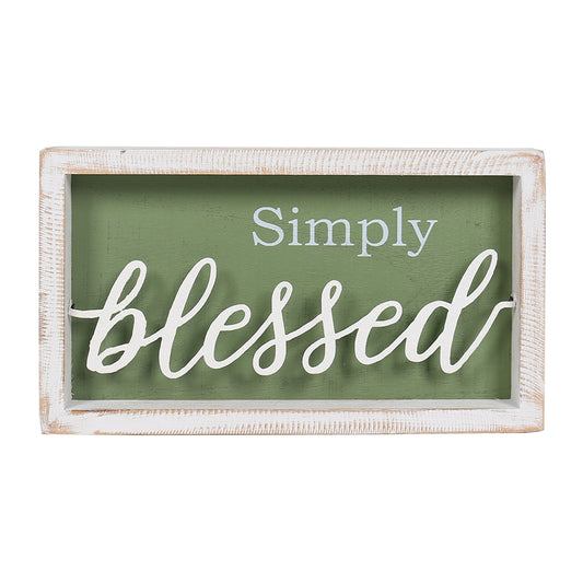 Simply Blessed Sign