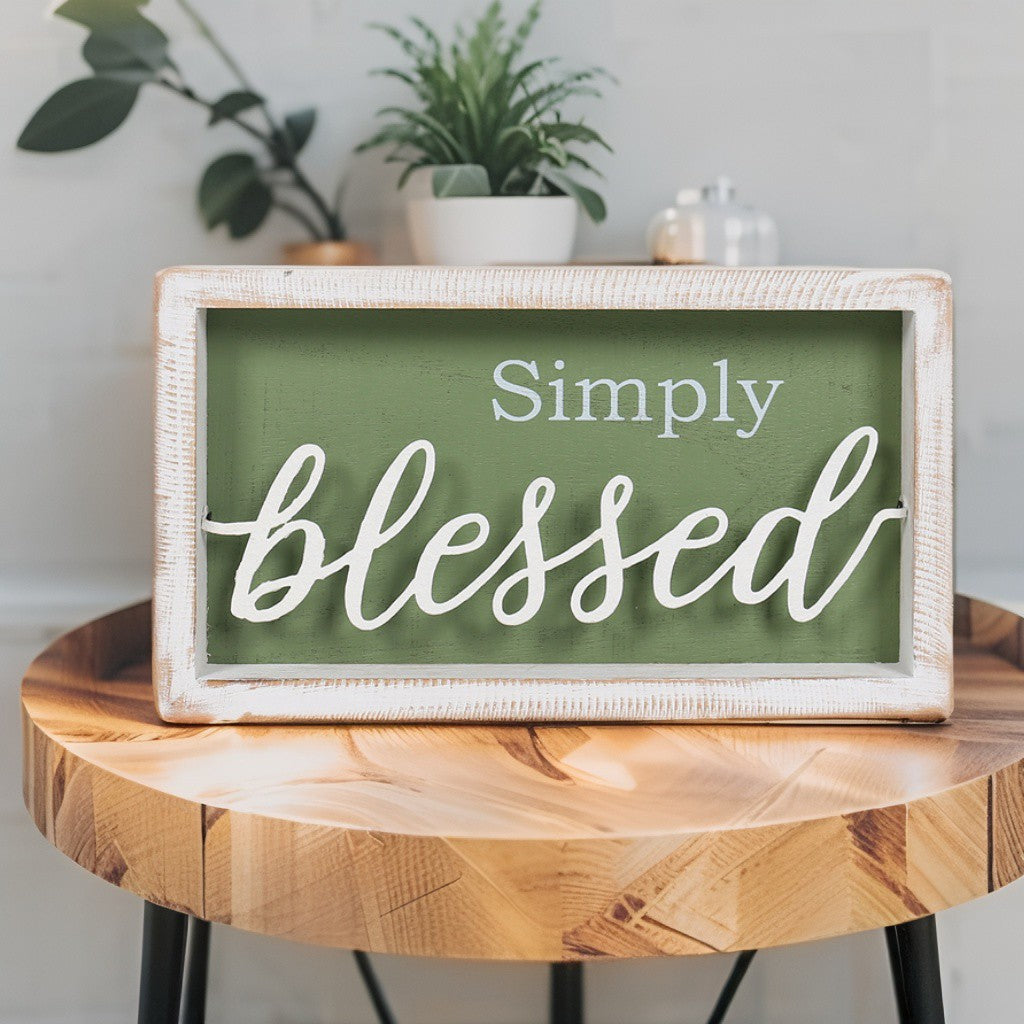 Simply Blessed Sign